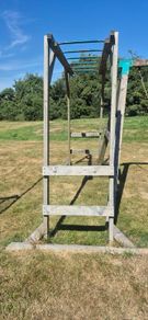 Wooden monkey bars