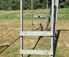 Wooden monkey bars