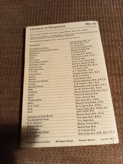 1971 Jane Austen. Literature in Perspective. Norman Sherry. Vintage.