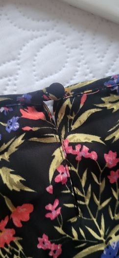Compania Fantastica black floral blouse Sz XL ( Fit 12-14 UK) - Rrp 70 ( New)