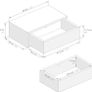 2 Grey Concrete Effect Floating Bedside Tables Image 10