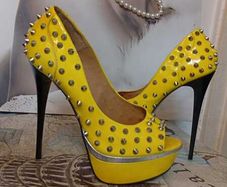 Yellow Kurt Geiger High Heels Size 7