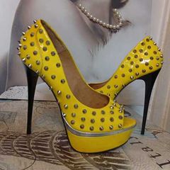 Yellow Kurt Geiger High Heels Size 7