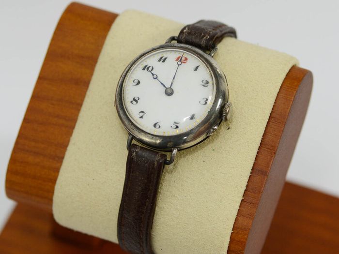 Vintage Silver Trench Wrist Watch