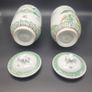 Antique / Vintage Chinese Famille verte pair of vase with lids early 20th century Image 7