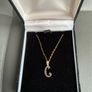 9ct Gold Letter C Pendant NEW Image 2