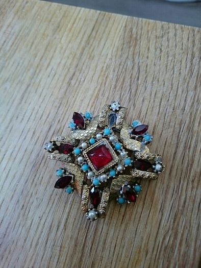Fun colourful brooch