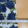 Laura Ashley Womens Dress White A-Line Linen Blue Rose Floral Print Retro SZ 10 Image 5
