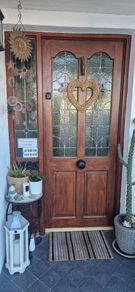Stained Glass Door and Matching Panels