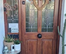 Stained Glass Door and Matching Panels
