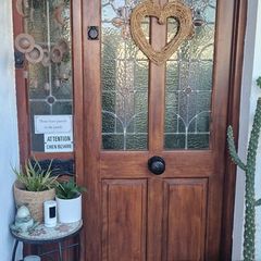 Stained Glass Door and Matching Panels