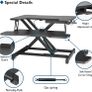 _Standing Desk Height Adjustable Sit / Stand Desk Converter with Deep Keyboard Tray Sit-to-Stand Desk for Laptop Image 5