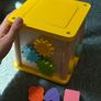 baby wooden shape sorter and activity cube Image 5
