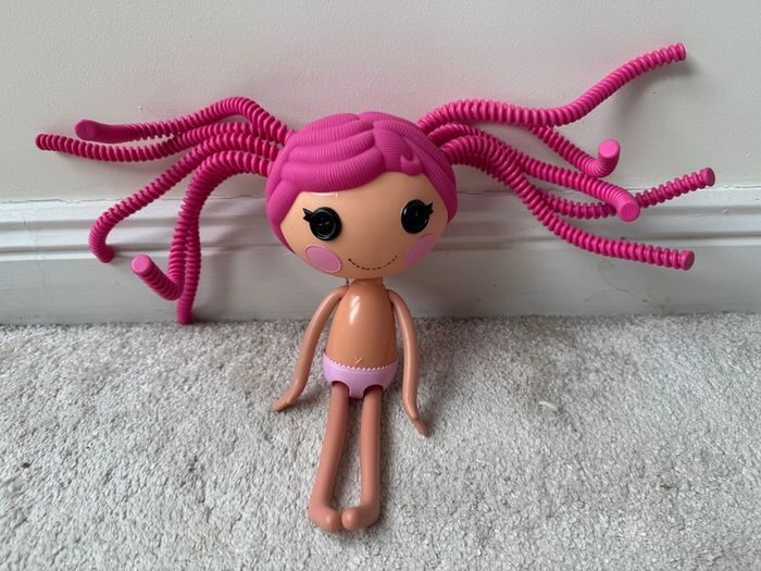 Lalaloopsy Crumbs Sugar Cookie Large approx. 12" Full Size Doll 2009 Silly Hair Used Please see photos