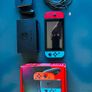 Nintendo Switch Console (Neon Red/Blue) Boxed + 2 Games + Case & Memory Card Image 7