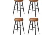 Set of 4 Bar stools faux leather  FREE DELIVERY