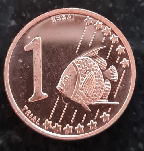 Netherlands Curacao 1,2,5,10,20 & 50 Cent Prototype, Probe, Essai coin's (6 coin Lot)