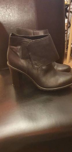 Black Clarks Ladies Ankle Boots