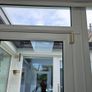 White PVC triple glazed glass door Image 4