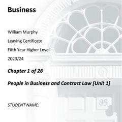Leaving Cert Business Institute Notes