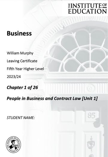 Leaving Cert Business Institute Notes