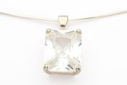 Clear Quartz 925 Silver Necklace