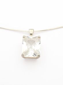 Clear Quartz 925 Silver Necklace