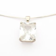 Clear Quartz 925 Silver Necklace