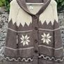 Atmosphere - Nordic Fair Isle Chunky Knit Cape Cardigan Image 4