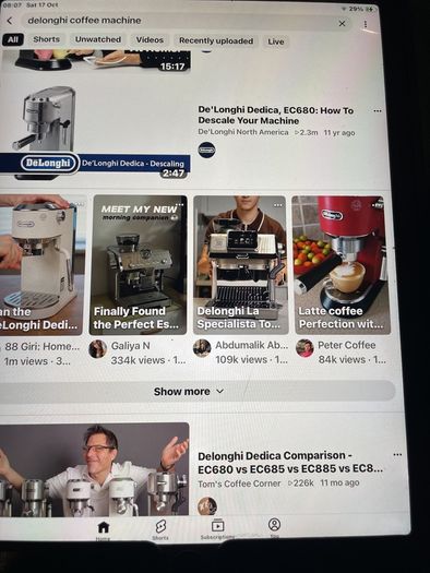 Delonghi coffee machine