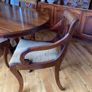 Mahogany dining room table and chairs Image 3