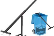 Rubbish Press Waste Compactor Trashor Space-saving in Wheelie Bin Trash Can Household Trash Can Press, Manual, Recycle Bin Compactor, Black