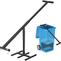 Rubbish Press Waste Compactor Trashor Space-saving in Wheelie Bin Trash Can Household Trash Can Press, Manual, Recycle Bin Compactor, Black