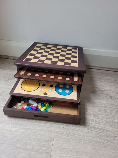 Wooden Multi-Game Board Set