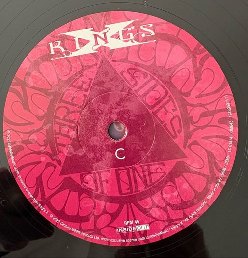 Kings X - Three Sides of One. Double LP with booklet insert and free CD. Only the first LP has been played, and just once. Everything  as new.