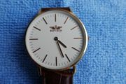 Softech Ladies Rose Gold Slim Face Leather Strap Analog Watch Quartz