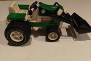 Retro Tonka Pressed Steel Farm Utility Tractor with Front Loader Bucket (1970s)