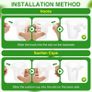 New Upgraded Large Aquarium Plant Holder with Hooks and Suction Cups for Fish Tank Aquaponic Plant Cultivation and Aquascape Accessories Decorations (4 PCS) Transparent Image 9