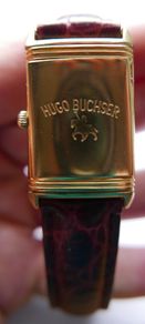 Rare Unusual Gents Hugo Buchser Reverso Watch - Works Well