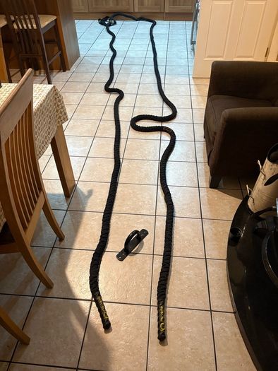 50 Foot Battle Rope And Wall Anchor!