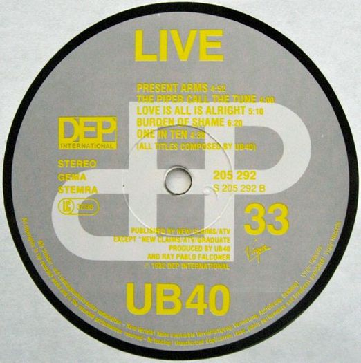 UB40  Live