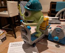 Monsters Inc Mike's Scare Scooter needs fixing