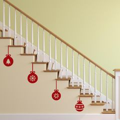 Wall / Window Decal Christmas Baubles Decoration, Baubles Wall Sticker, Holiday Decor, Christmas Baubles Decal, Christmas Baubles Sticker
