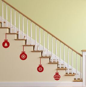 Wall / Window Decal Christmas Baubles Decoration, Baubles Wall Sticker, Holiday Decor, Christmas Baubles Decal, Christmas Baubles Sticker
