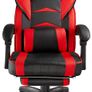 Computer Chair, Gaming Executive With Footrest Red Image 3