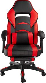 Computer Chair, Gaming Executive With Footrest Red