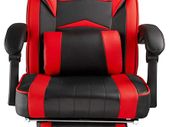 Computer Chair, Gaming Executive With Footrest Red