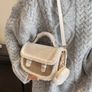 Beige Vintage Furry Mini Square Handbag Image 3