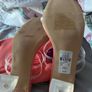 coral heel and matching bag Image 5