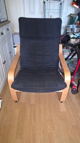 Armchair and footstool